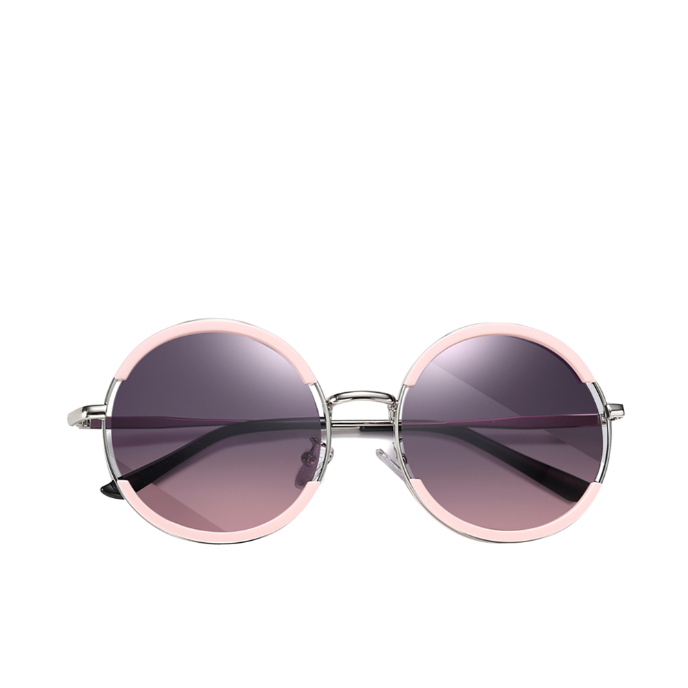 Tokyo Polarized Sunglasses For Women - Silver/Grey & pink - Size 58 To 138