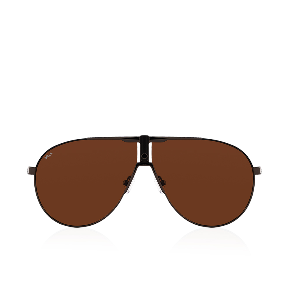 Oz Polarized Sunglasses Unisex - Brown & Silver - Size 67 To 151