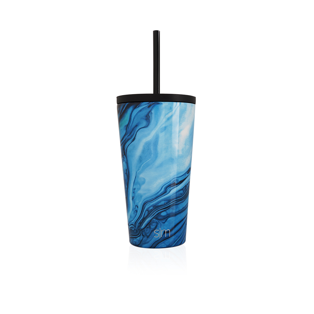 Ocean Geode Stainless Steel Tumbler - Mix Blue - 473 ml 