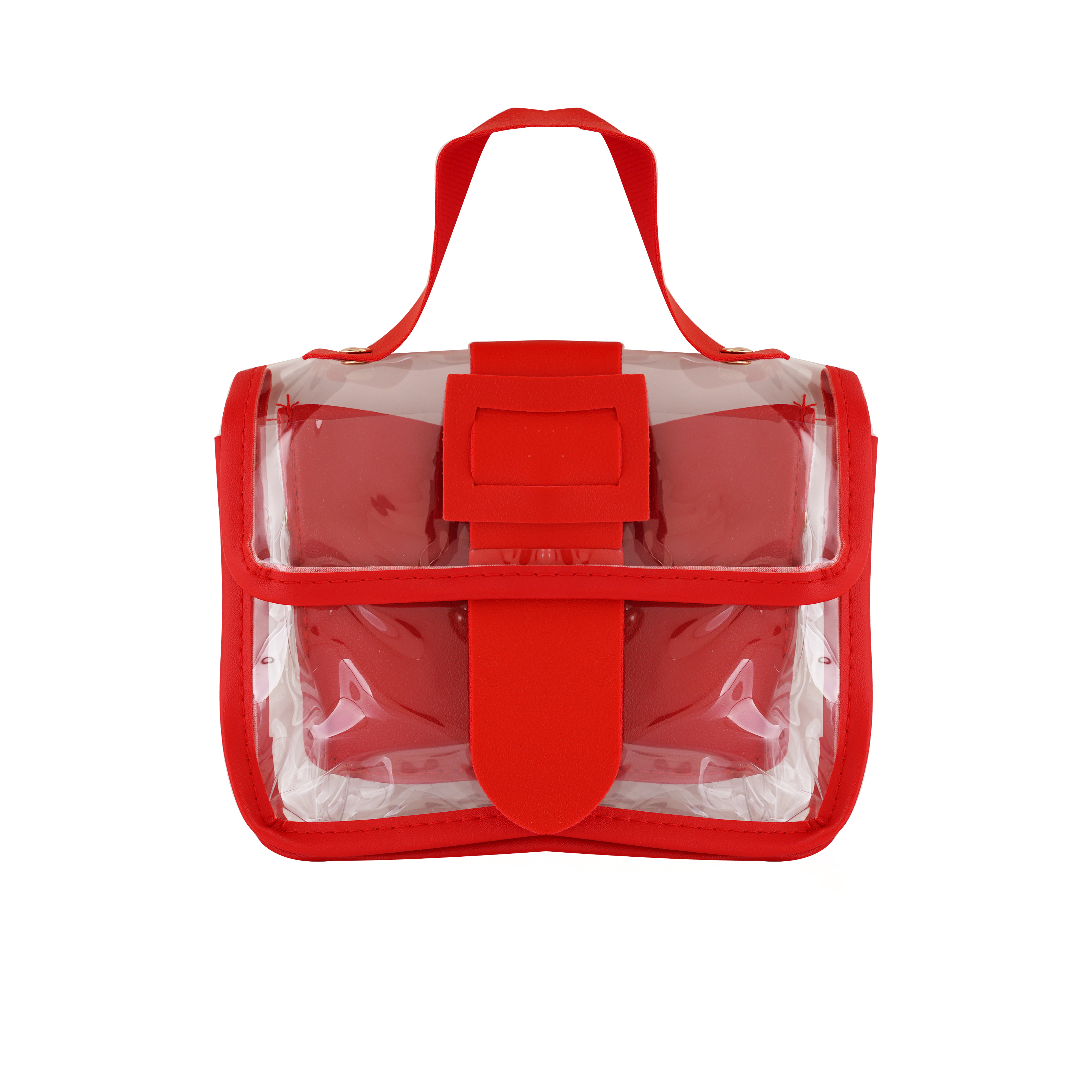 Transparent Jelly HandBag - Red
