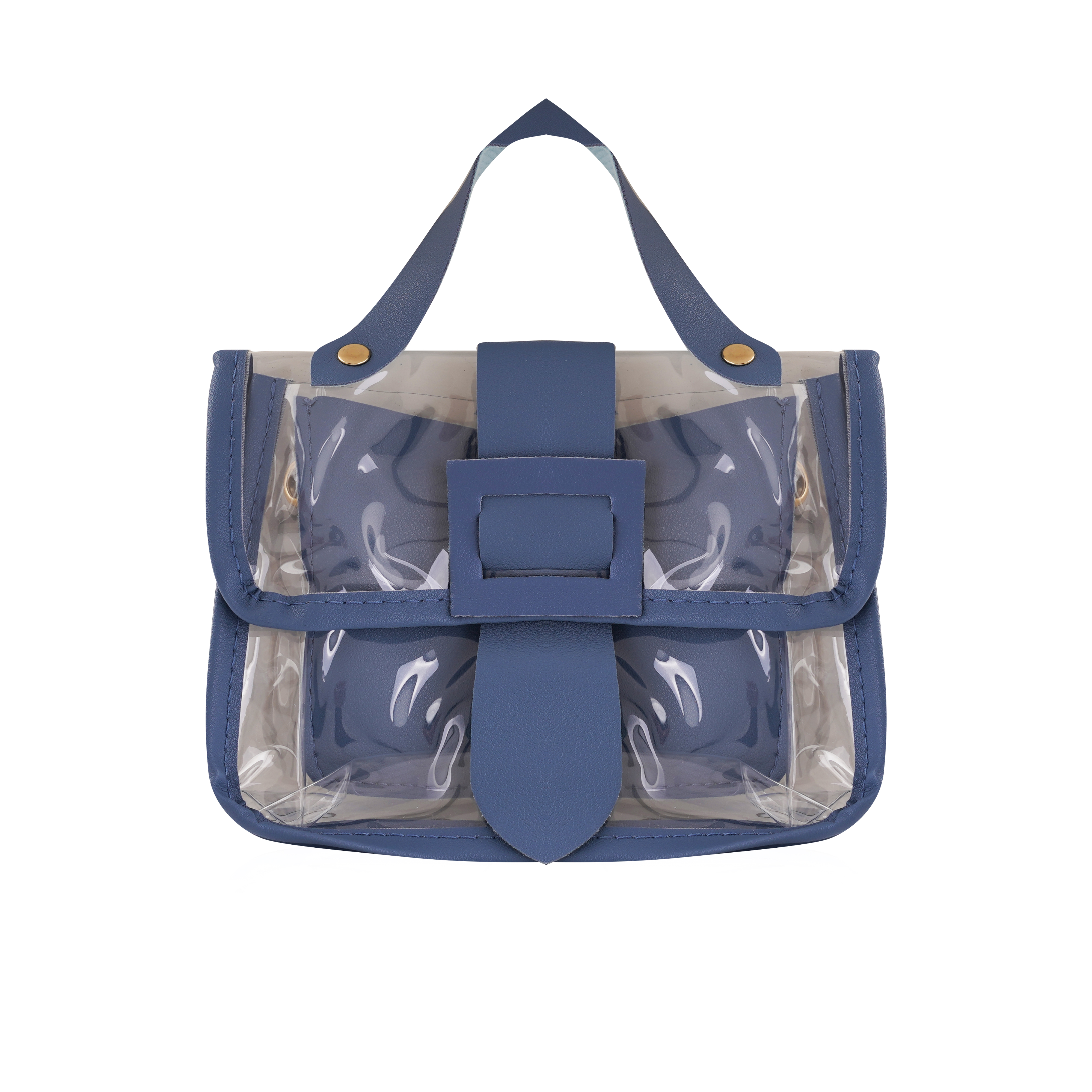 Transparent Jelly HandBag - Blue