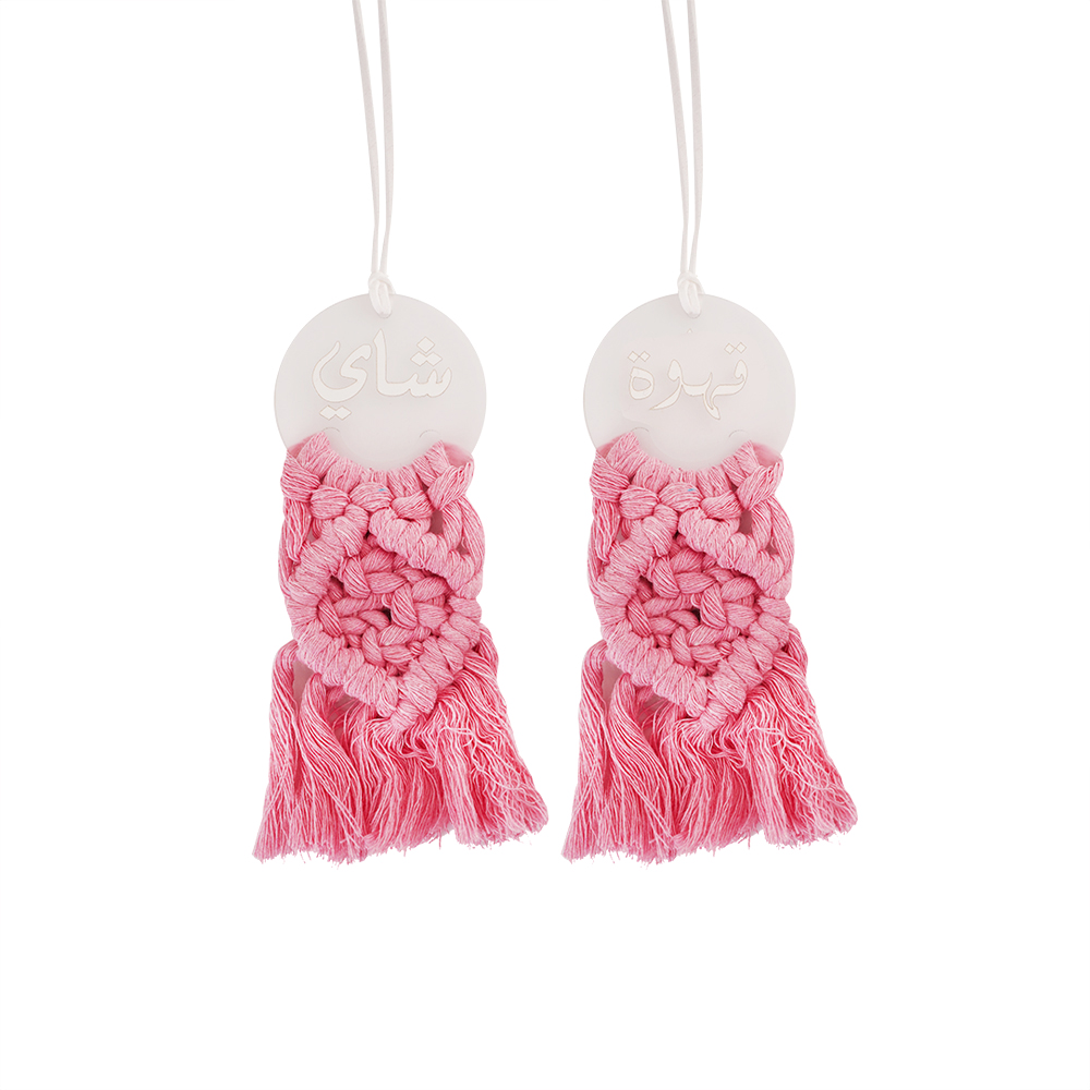 Coffee And Tea Acrylic Hangar 2Pcs - Pink