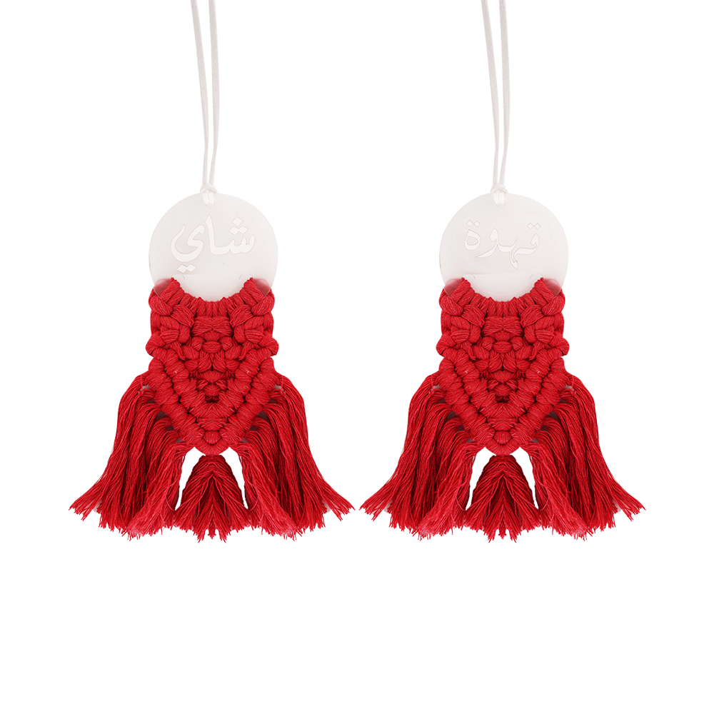 Coffee And Tea Acrylic Hangar 2Pcs - Red