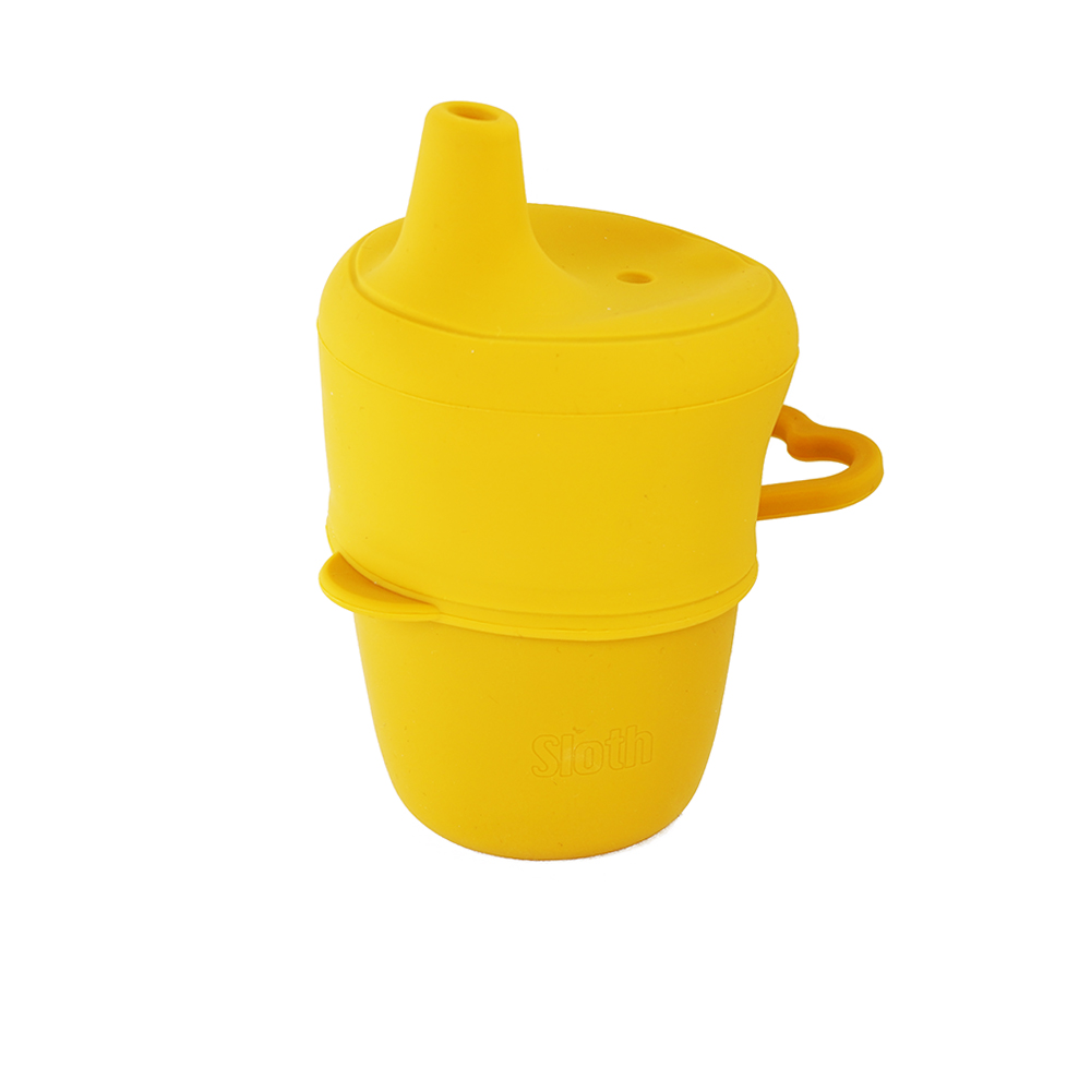Cup with removable cover - Yellow