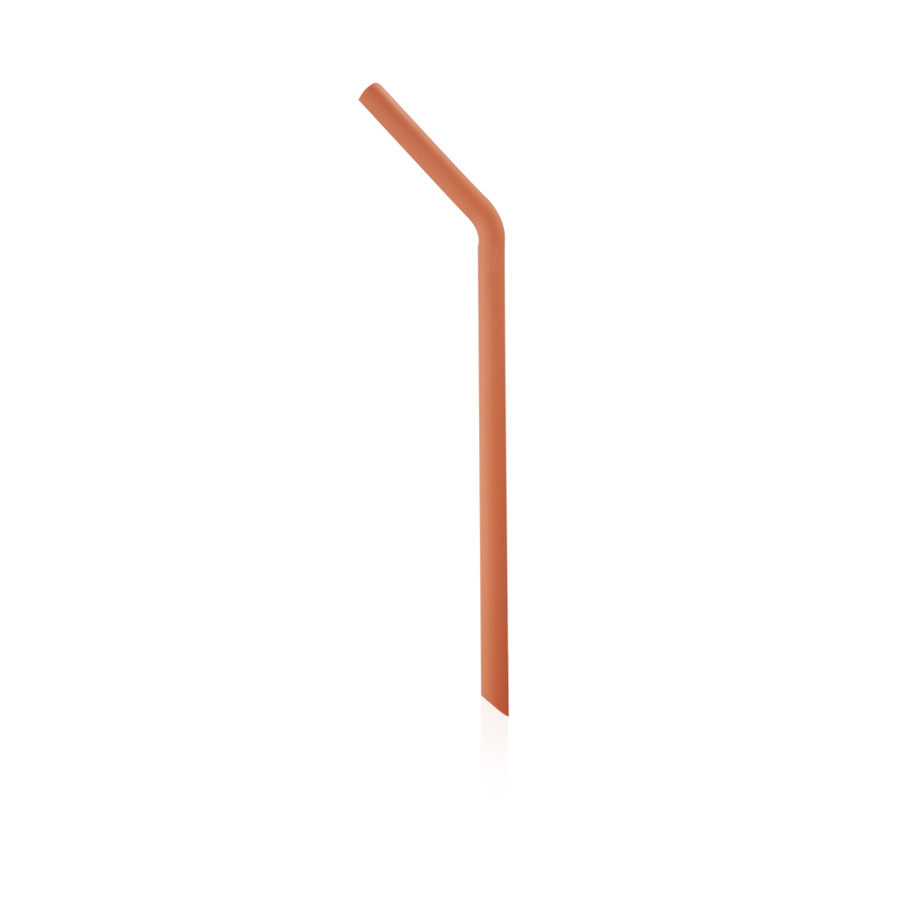 Silicon Straw - Large - Pinkish Orange