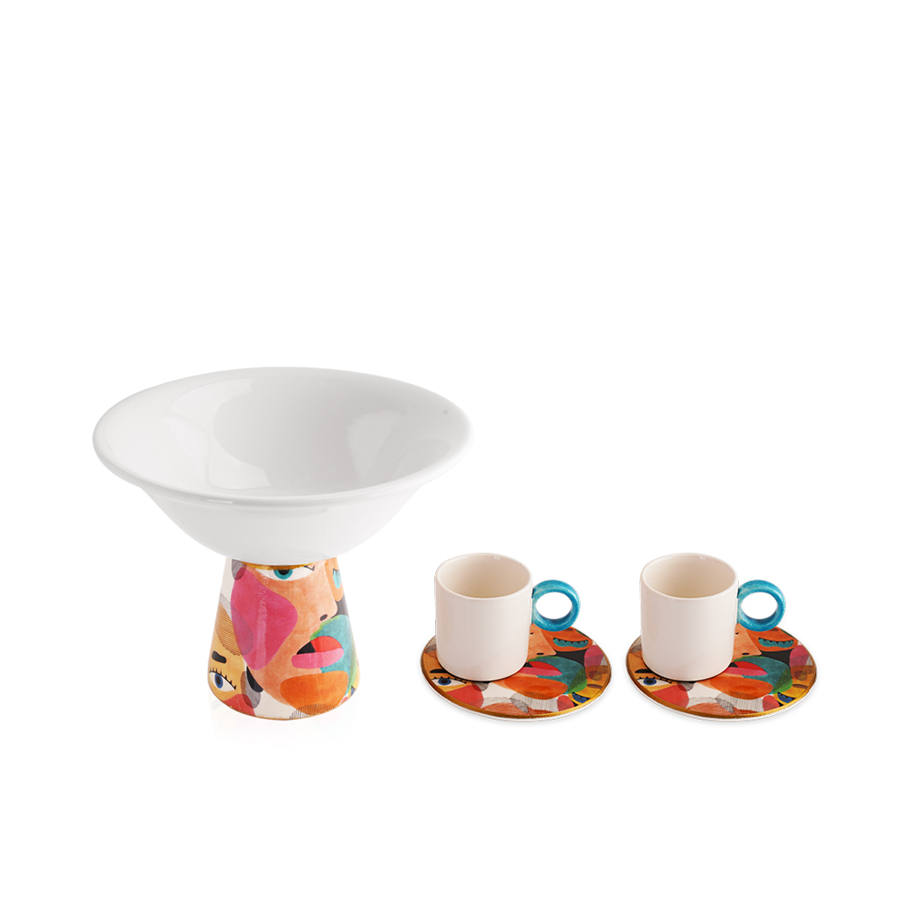 Conical Faces Style Set - 3 pices