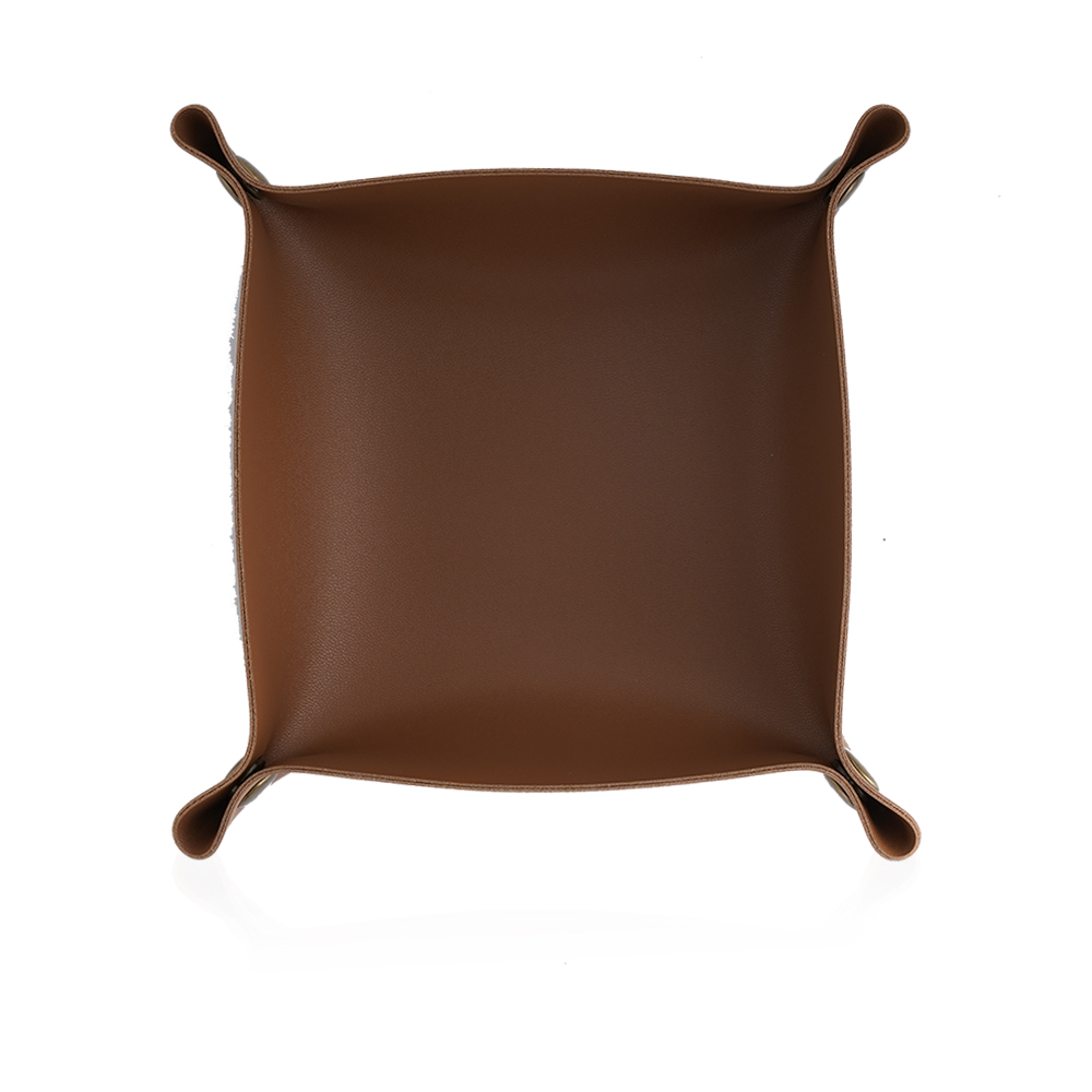 Leather Tray - Brown