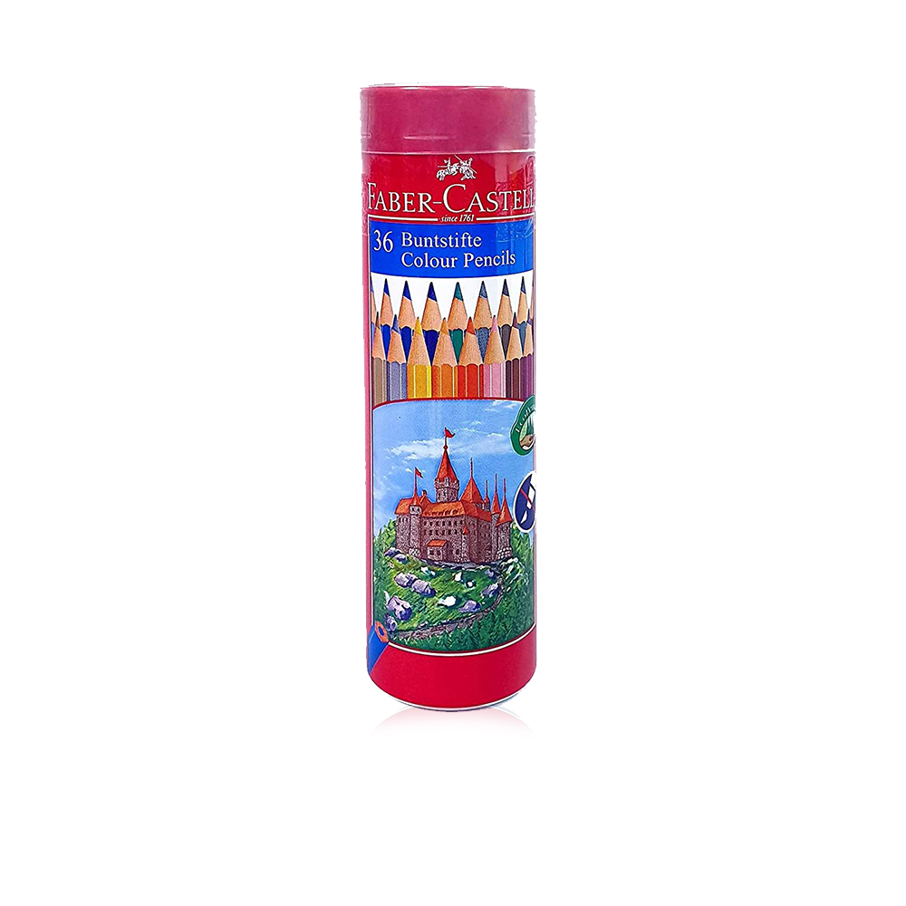 Coloured pencil Round tin - 36 Colour