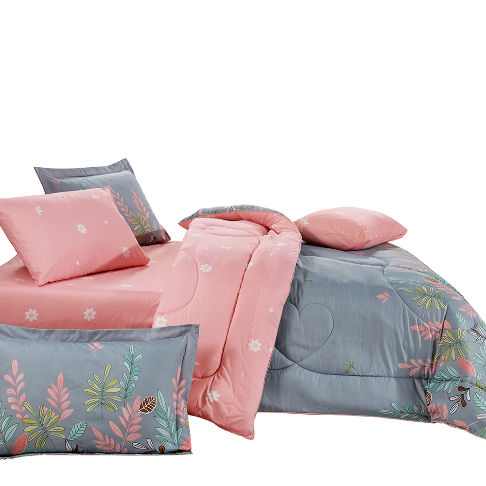 Comforter Set Flower King - 6 Pcs - 260x240 - N 2146