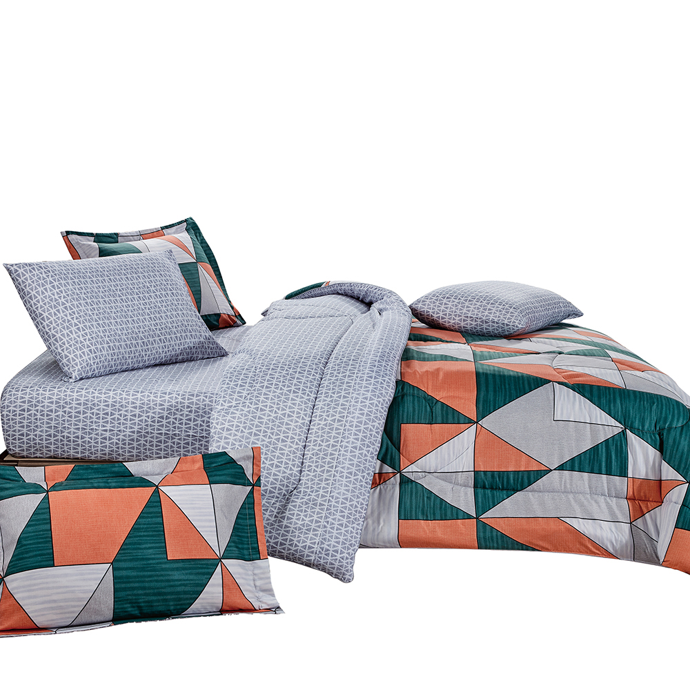 Comforter Set Flower King - 6 Pcs - 260x240 - N 2147