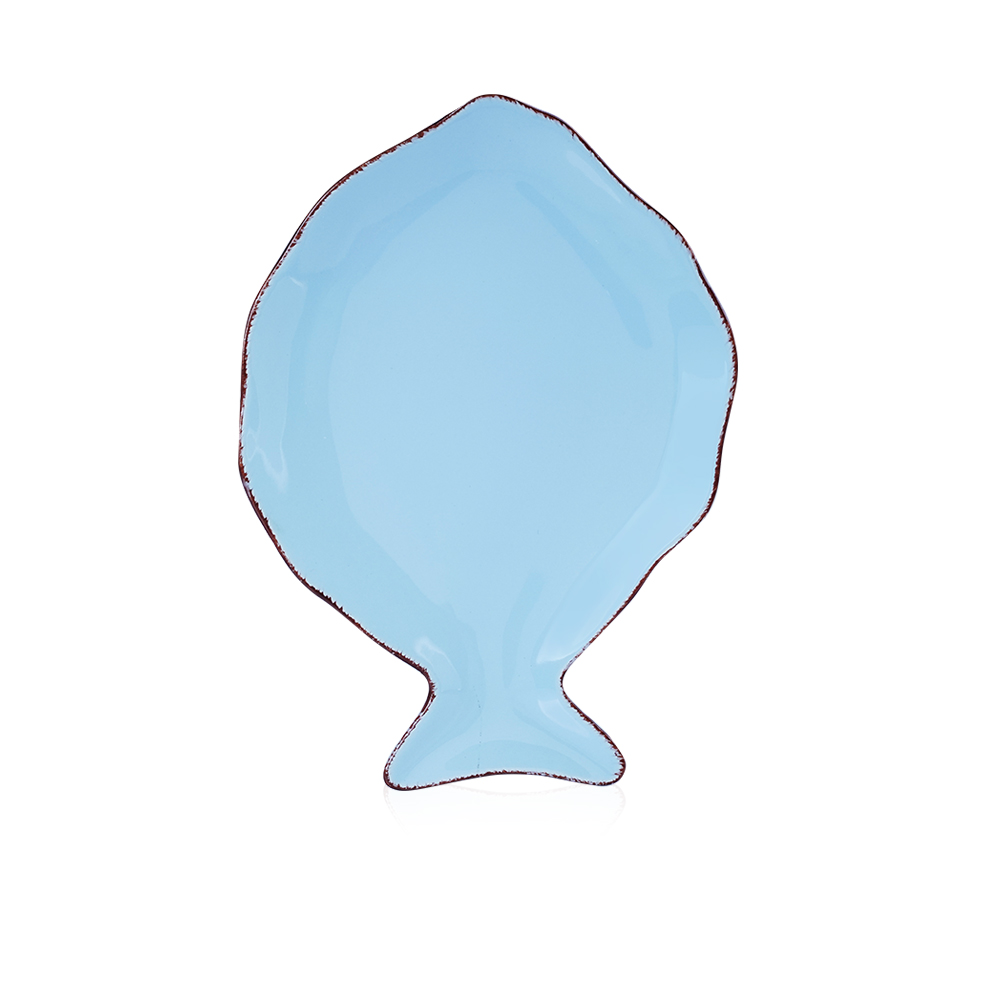 Tableware Flat Fish - Blue