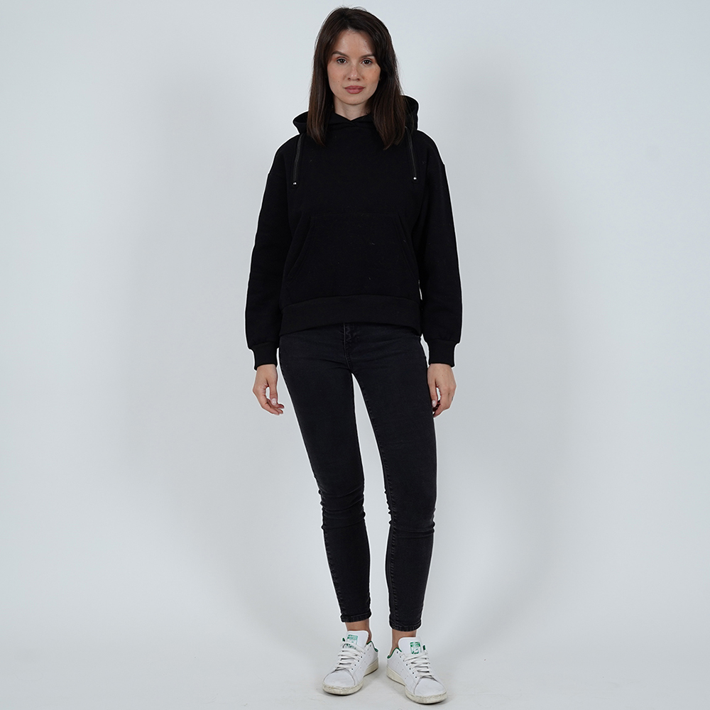 Black Hoodie With Zipper