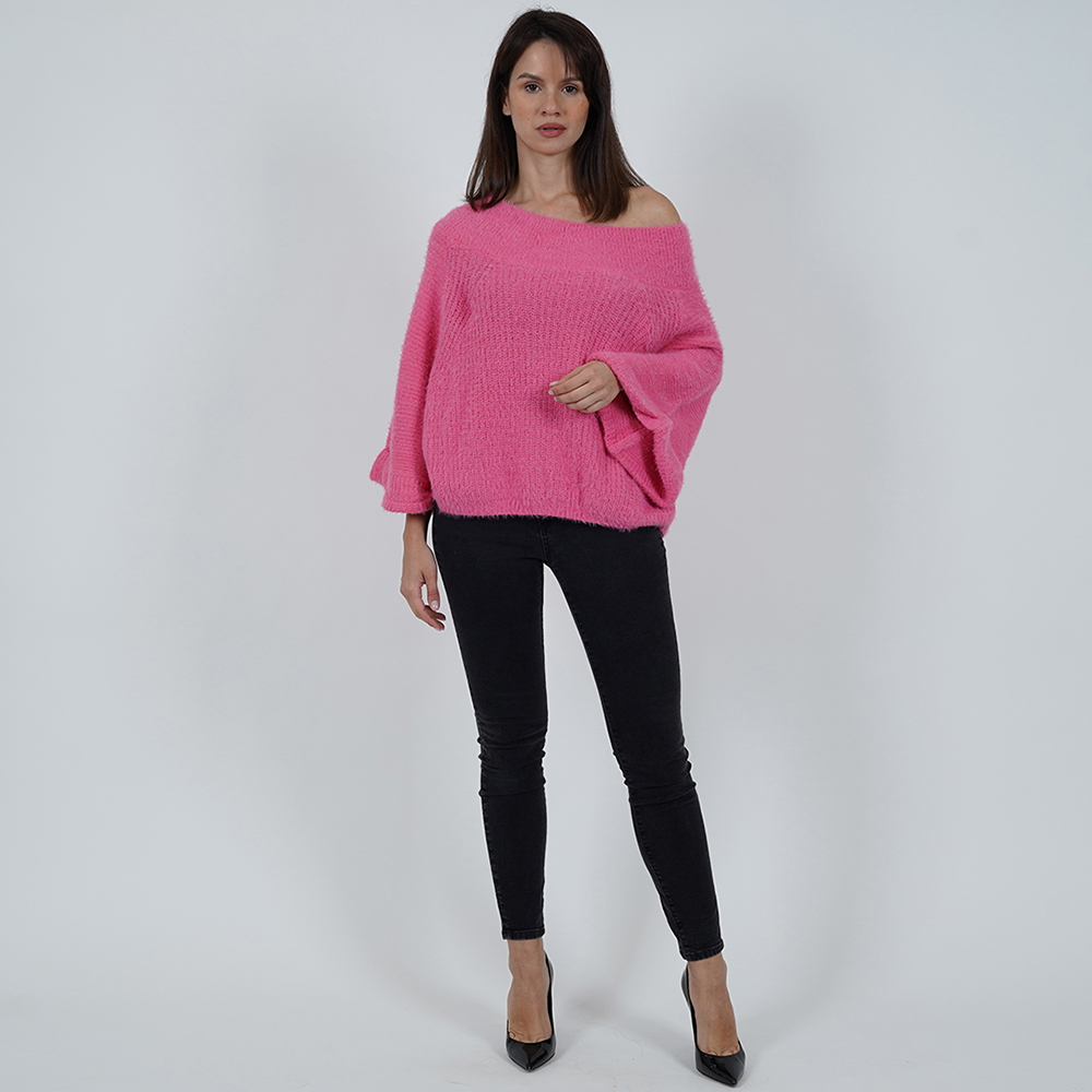 Pink Wide Hand Sweater