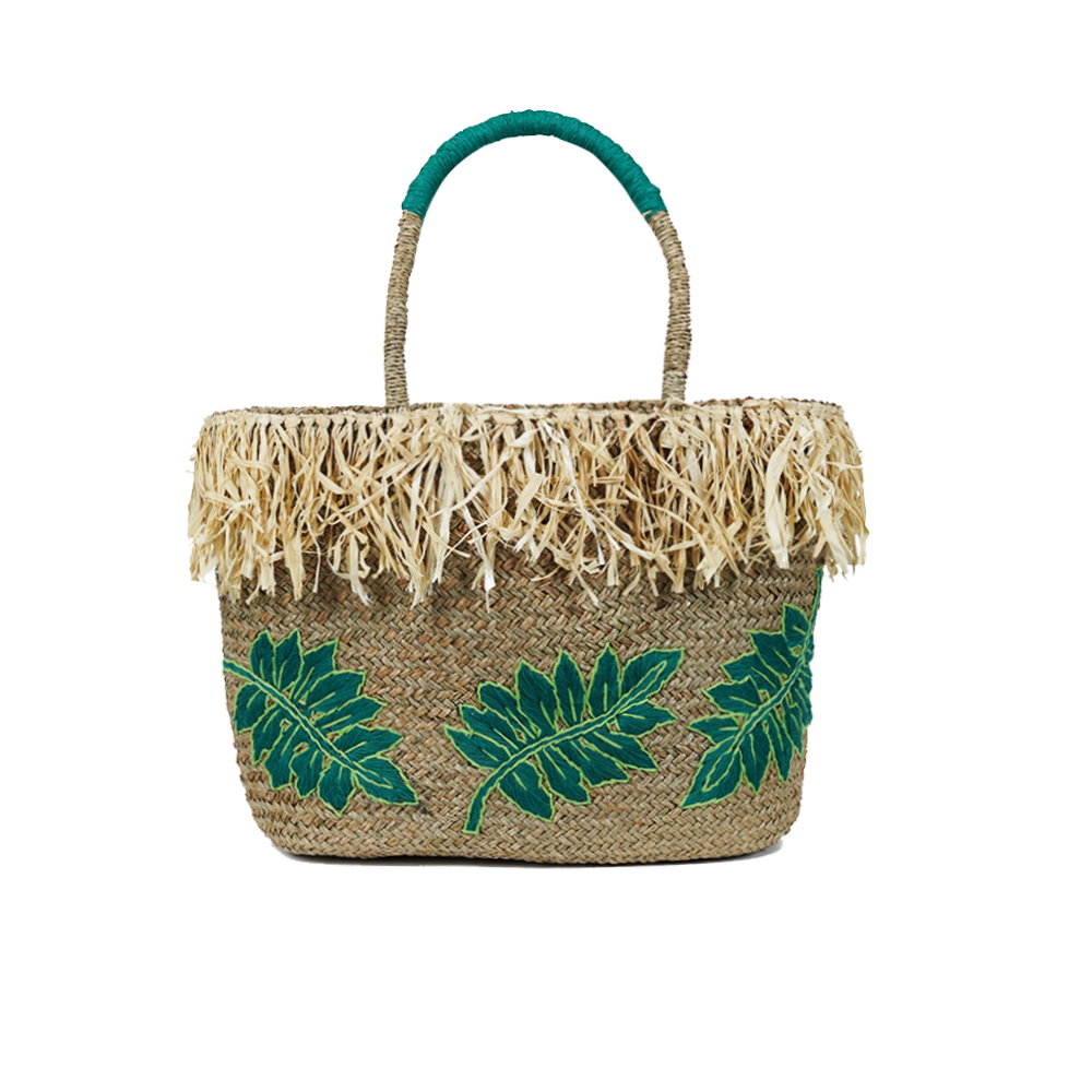 Leaves Embroidered Bag