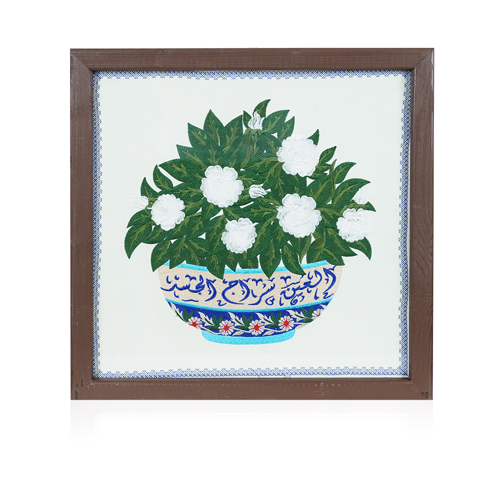Gardenia With Flower Square Frame