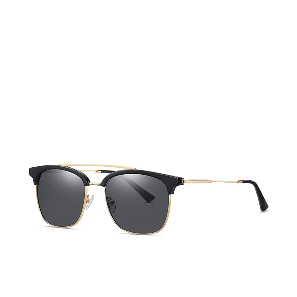 Polarized Sunglasses Marbella - Bright Black and Gold