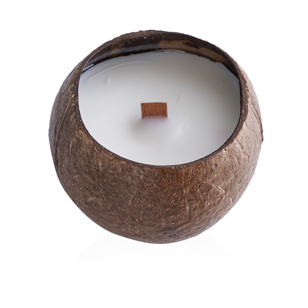 Vanilla Coconut Shell Candle
