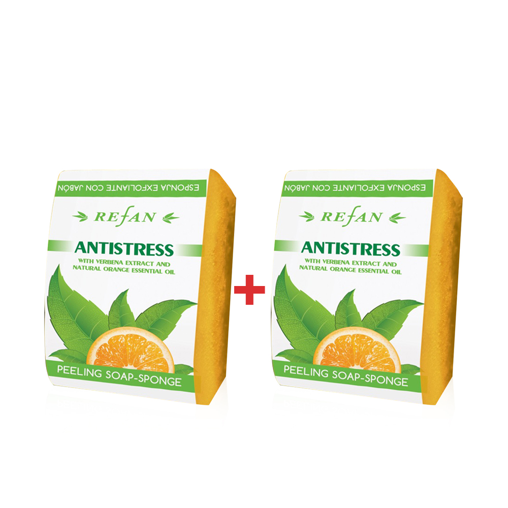 Set of two Peeling Sponge Soap Antistress - 75 g 