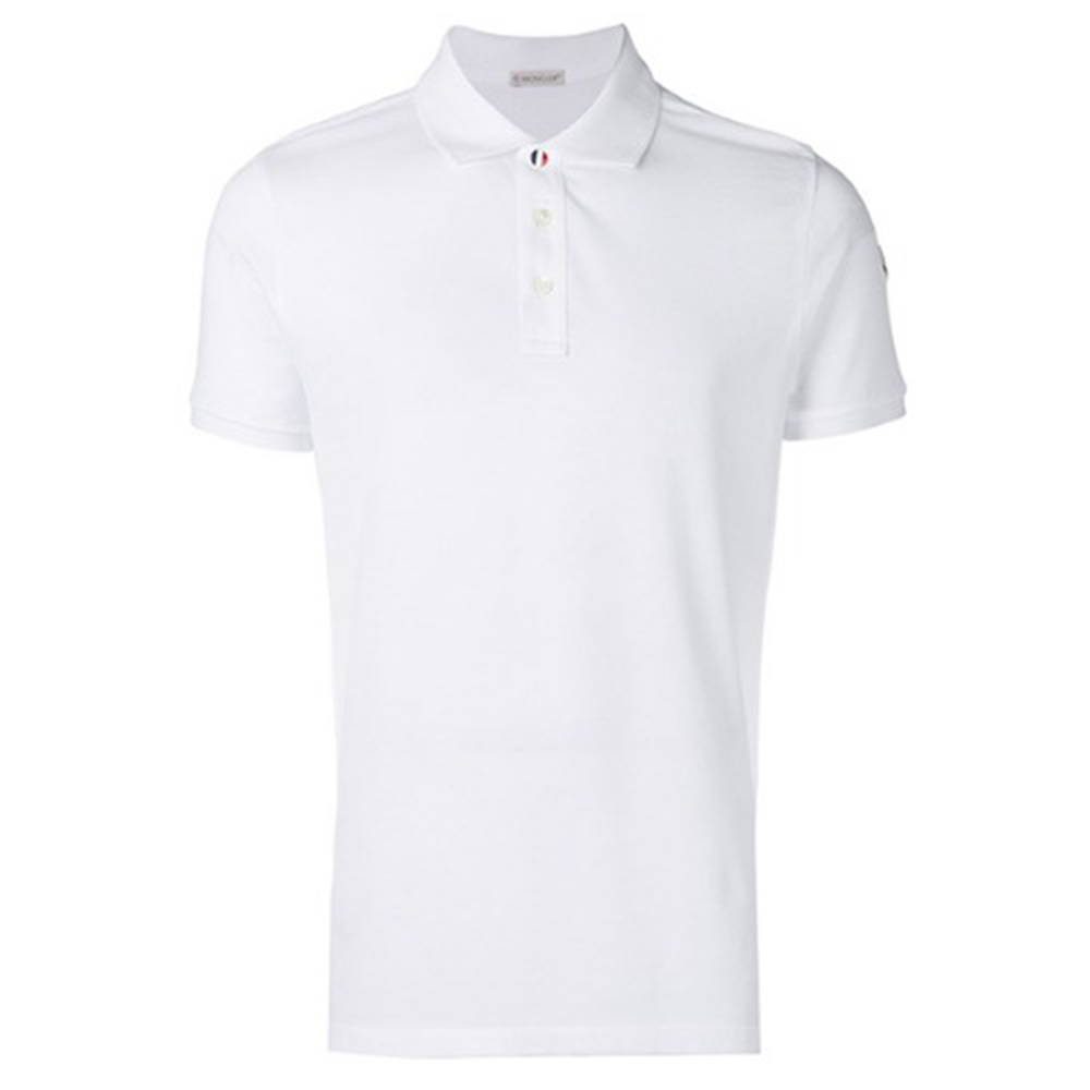 France Button Polo Shirt - White