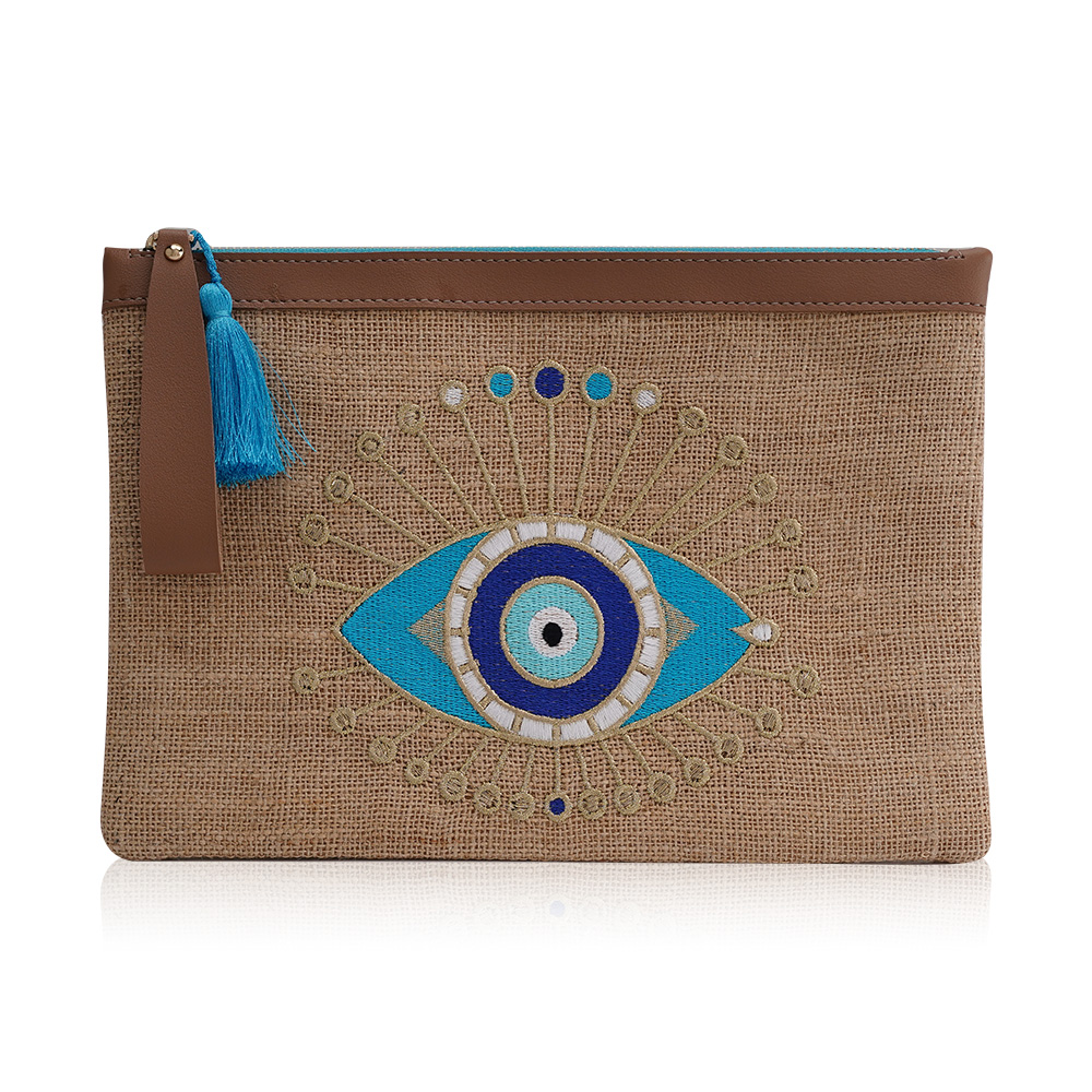 Evil Eye Summer Bag - Turquoise