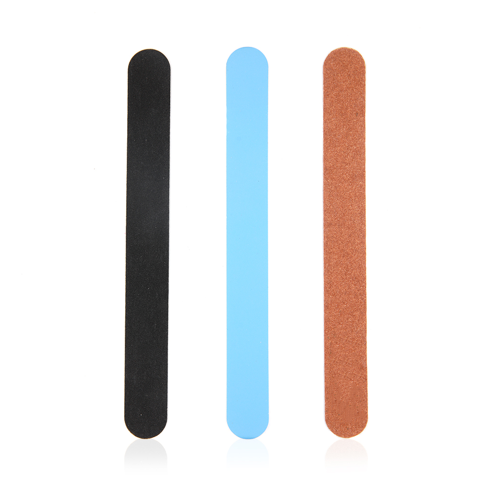 Nail File Multi Color - 3 Pcs - Black - Beige - Blue