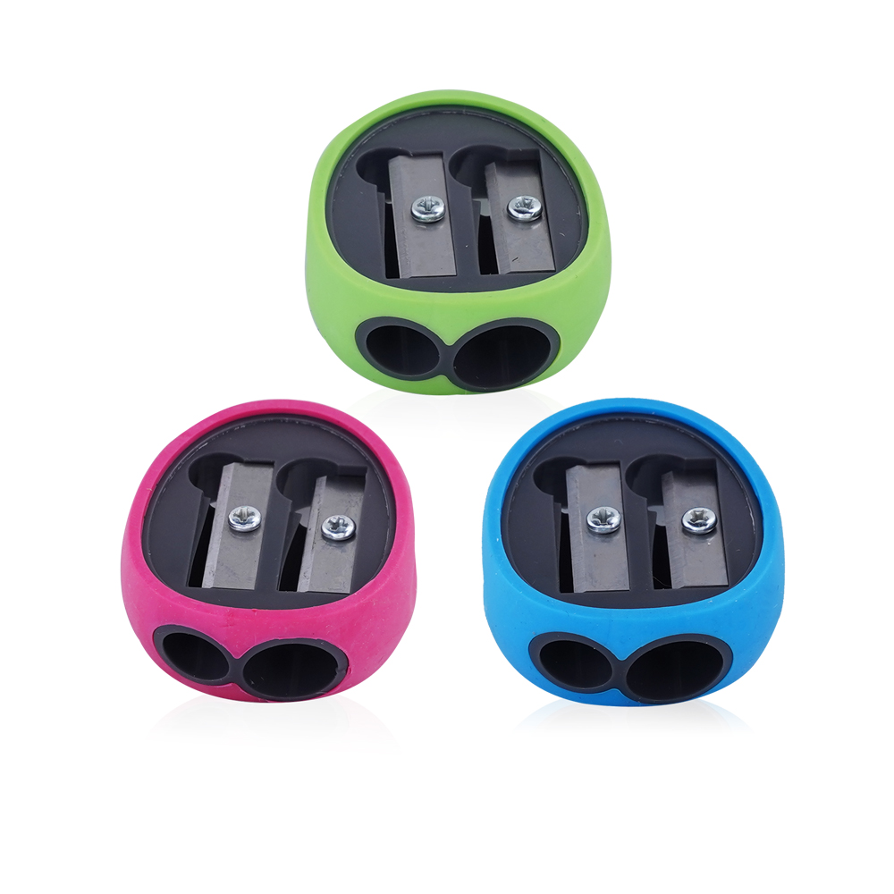 2 Holes Rubber Sharpener   