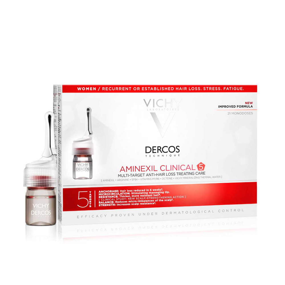 Dercos Aminexil Clinical 5 For Women - 21 X 6ml