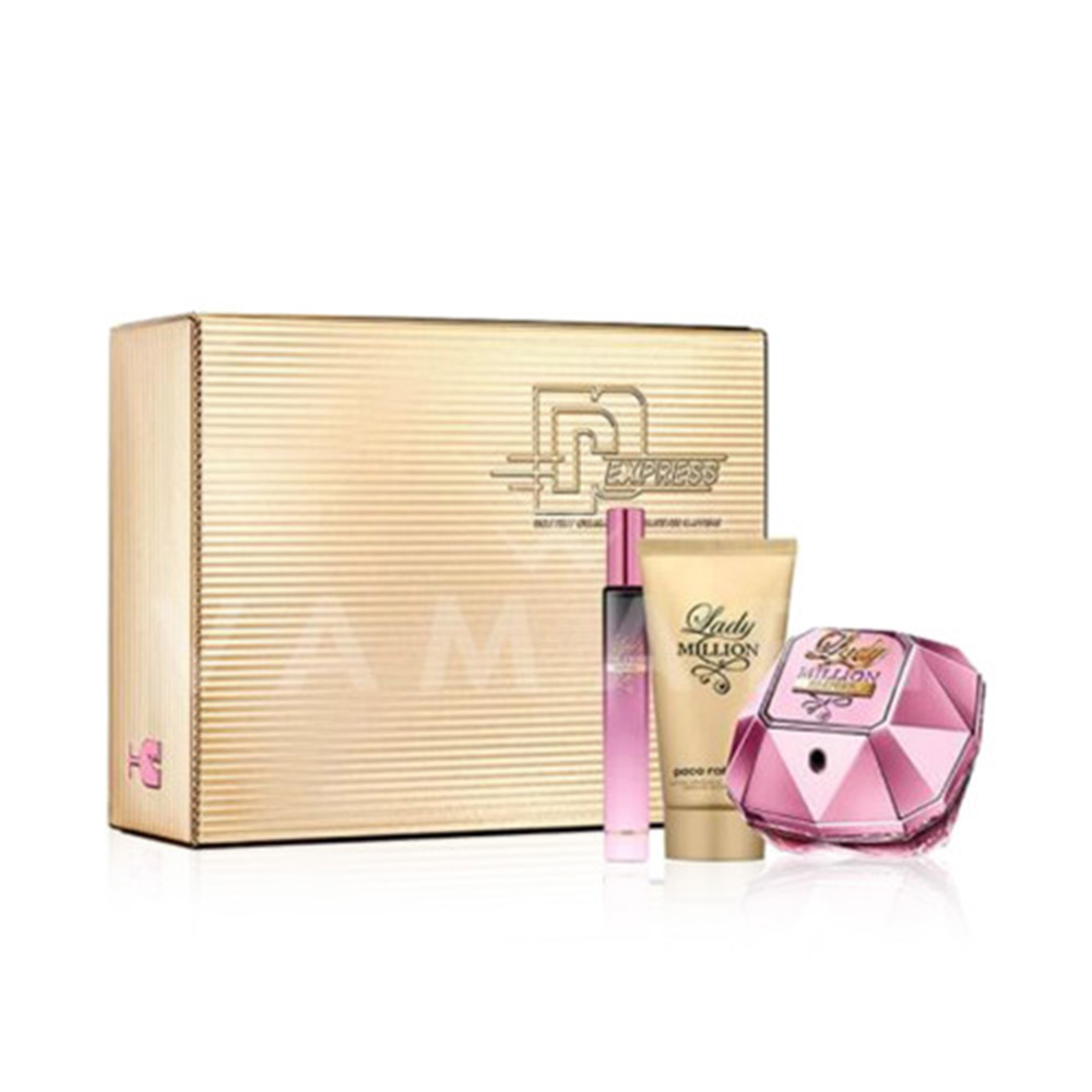 paco rabanne lady million pink gift set