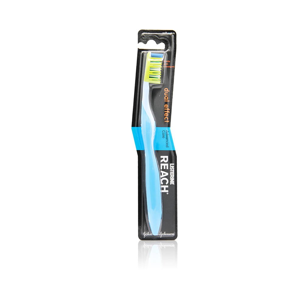 Reach Advanced Care Medium Full Dual Effect Soft Toothbrush - Light Sky Blue