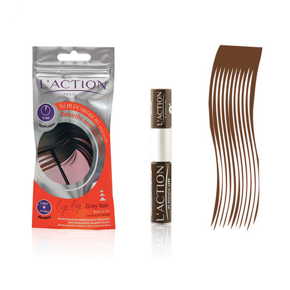 Bye Bye Grey Hair Semi Permanent-touch Up Hair - Dark Brown