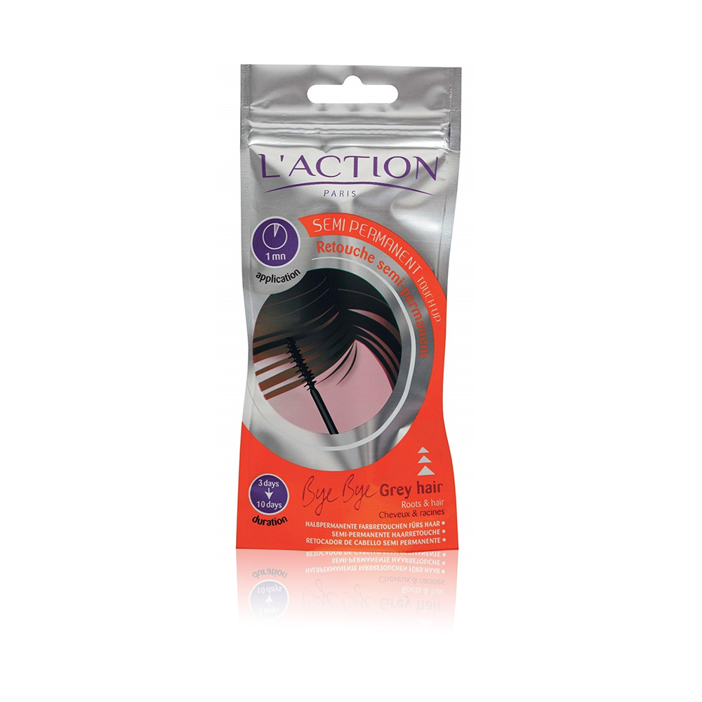 Bye Bye Grey Hair Semi Permanent-touch Up Hair -  Medium Brown