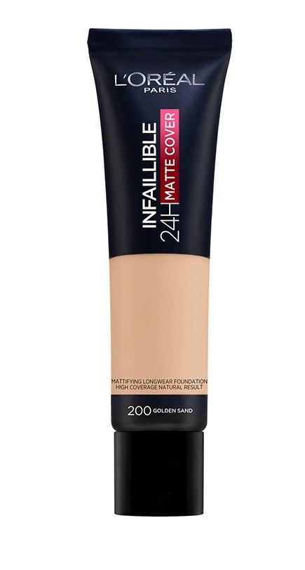 Infaillible Matte Cover Foundation - N 200 - Golden Sand - 30 ml