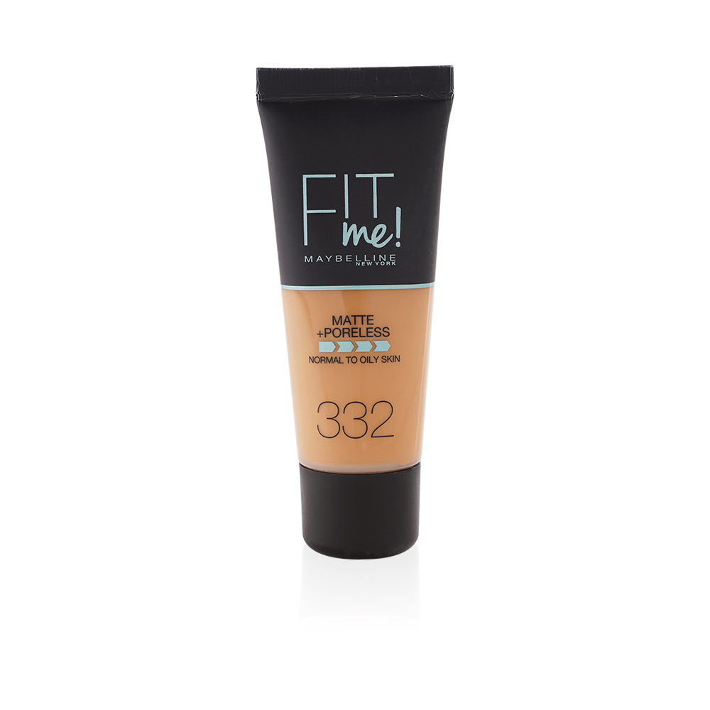 Fit Me Matte + Poreless Foundation - N 332 - Golden Caramel 