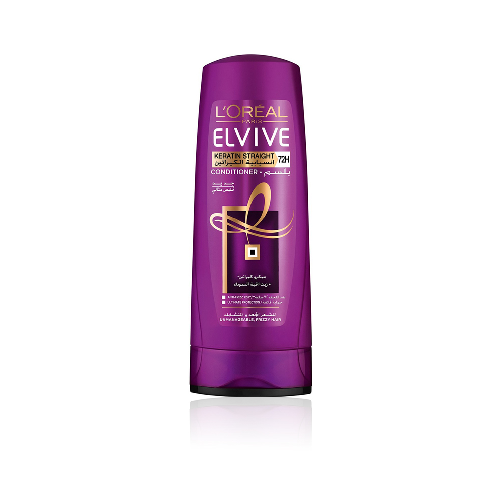Elvive Keratin Straight Conditioner - 400 Ml