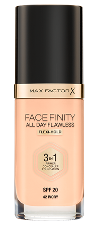 Facefinity All Day Flawless 3 In 1 Foundation - N 42 - Ivory