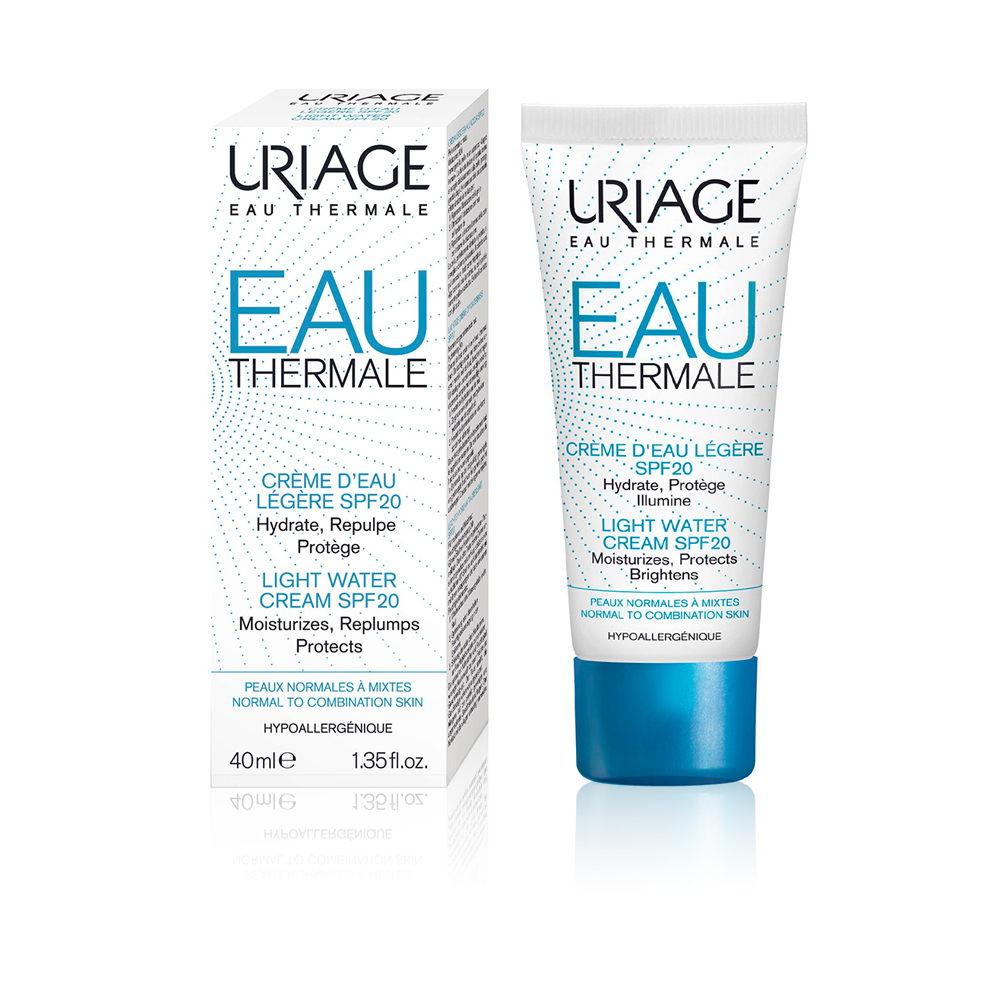 Eau Thermale Light Water Cream With Spf 20 - 40 Ml 