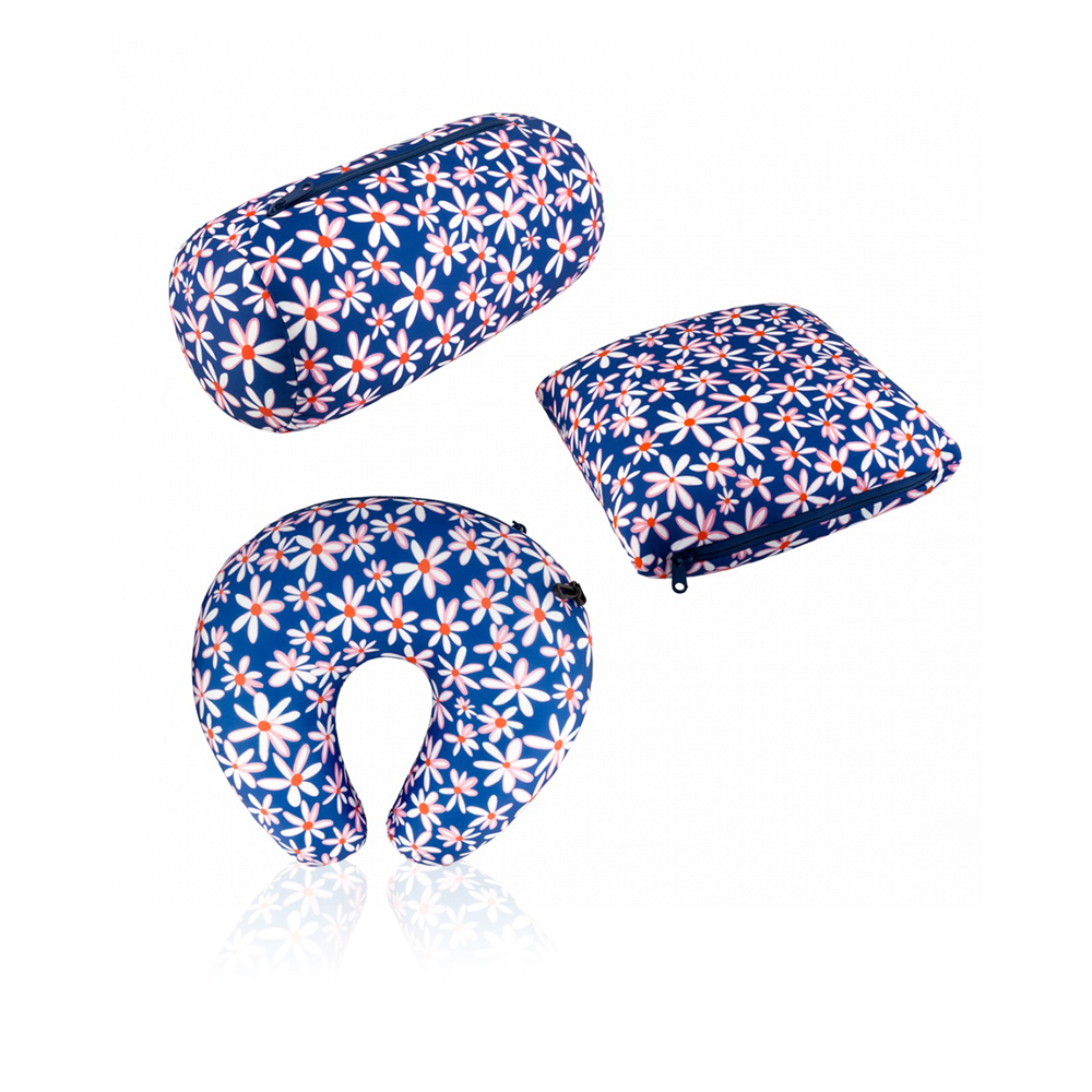 3 In 1 Travel Pillow - Fleurettes