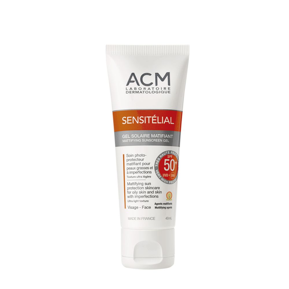 Sensitelial Mattifying Sunscreen Gel Spf50+ - 40ml