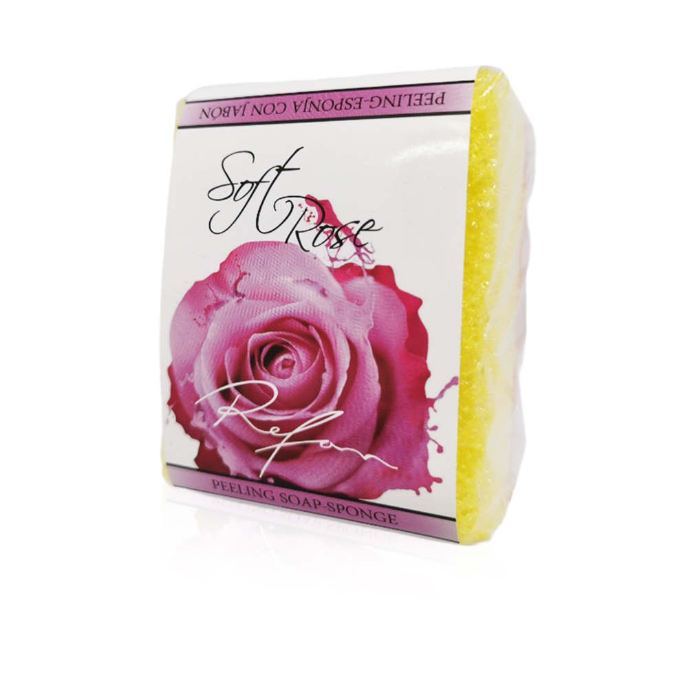 Peeling Sponge Soap Soft Rose - 75 g