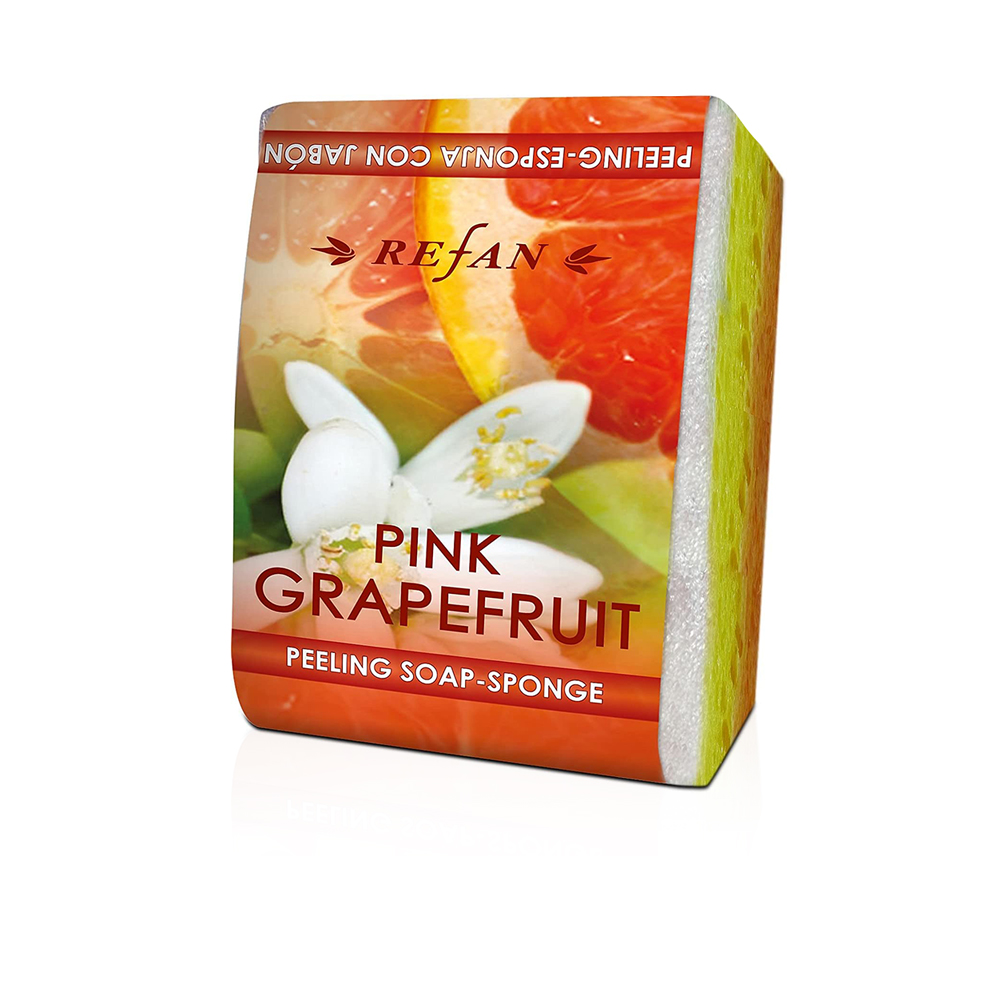 Peeling Sponge Soap Pink Grapefruit - 75 g