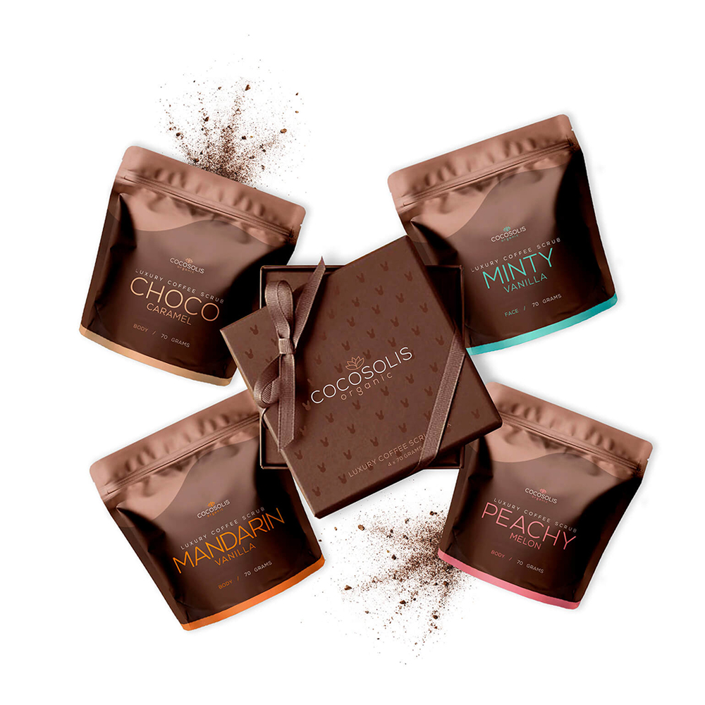 Luxury Coffee Scrub Box - 4 X 70 g   