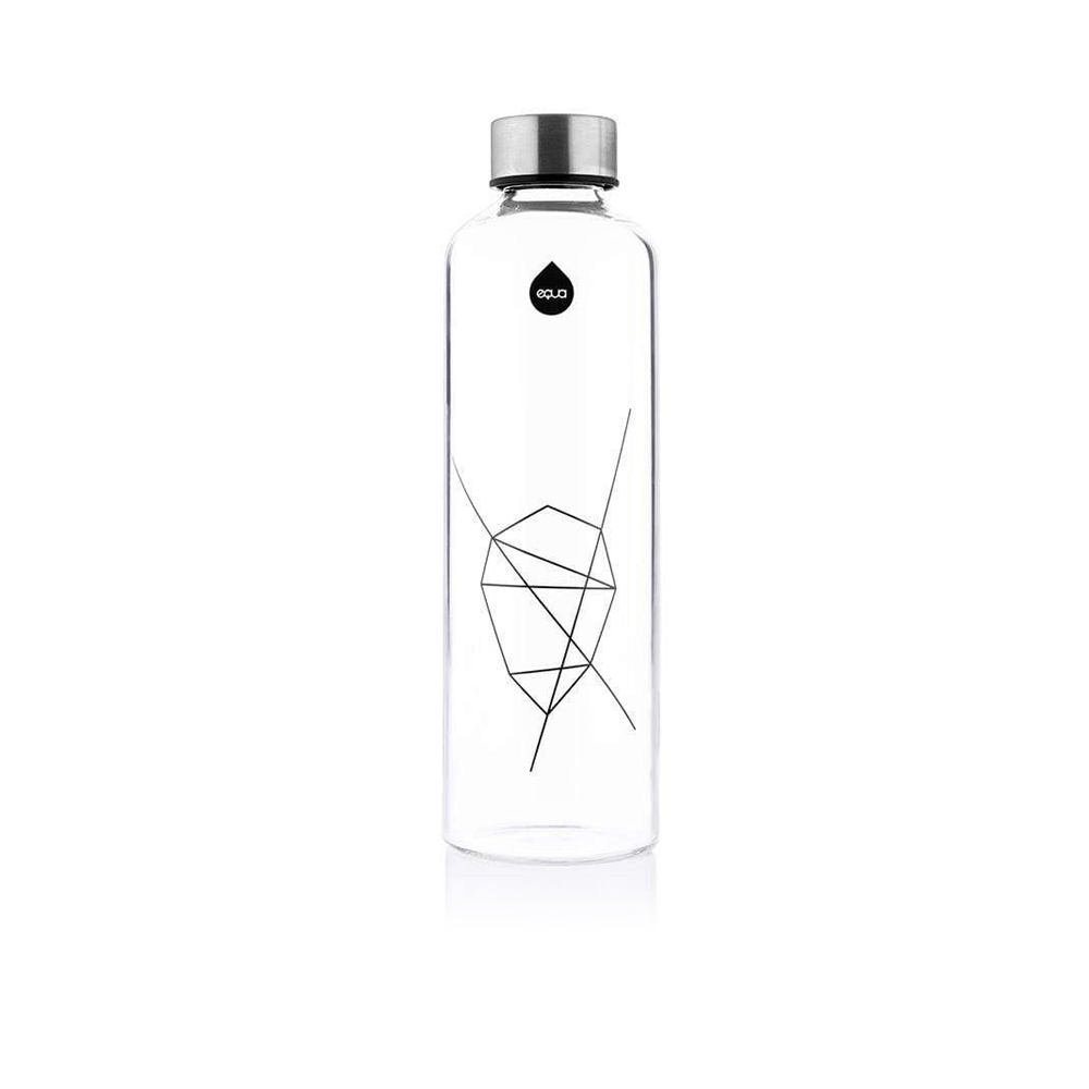 Mismatch  Chocolate Night Glass Water Bottle - 750ml