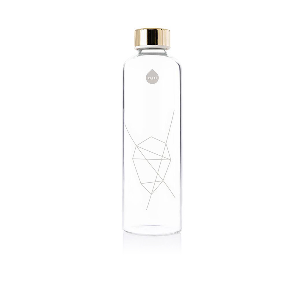 Mismatch Beige Glass Water Bottle - 750ml