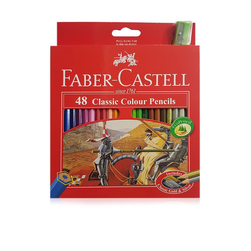 Classic Colour Pencils Full Size - 24 Colors