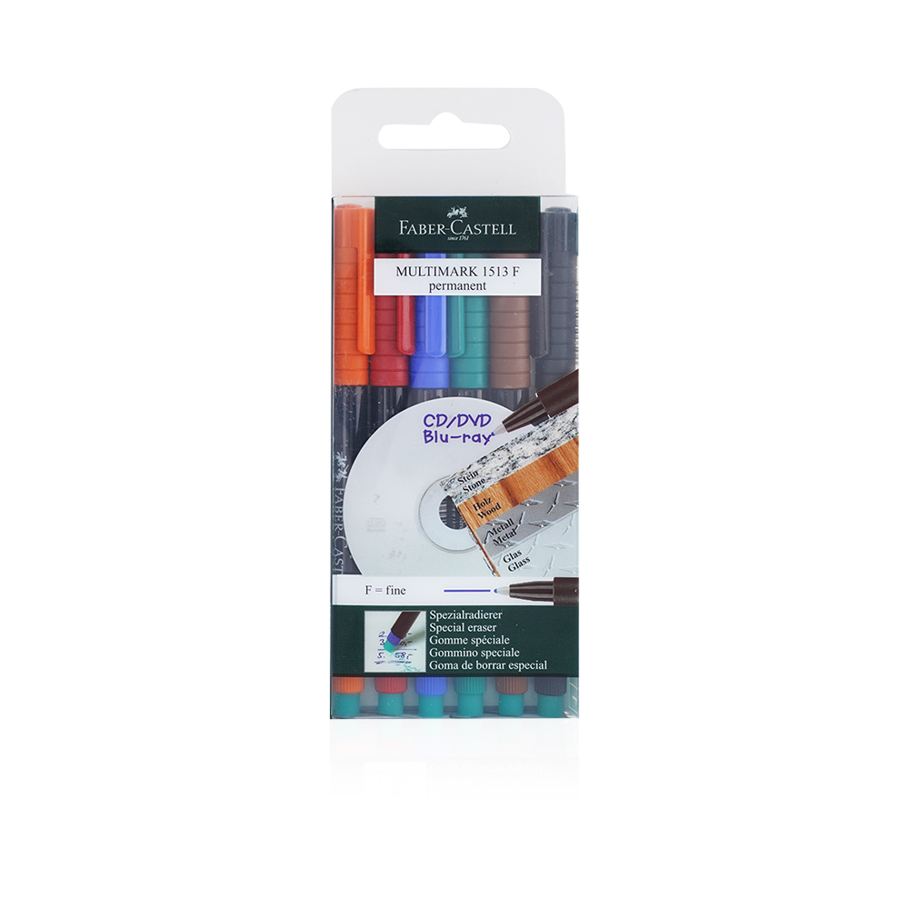 Overhead Marker Permanent - F - Group of 6 colors