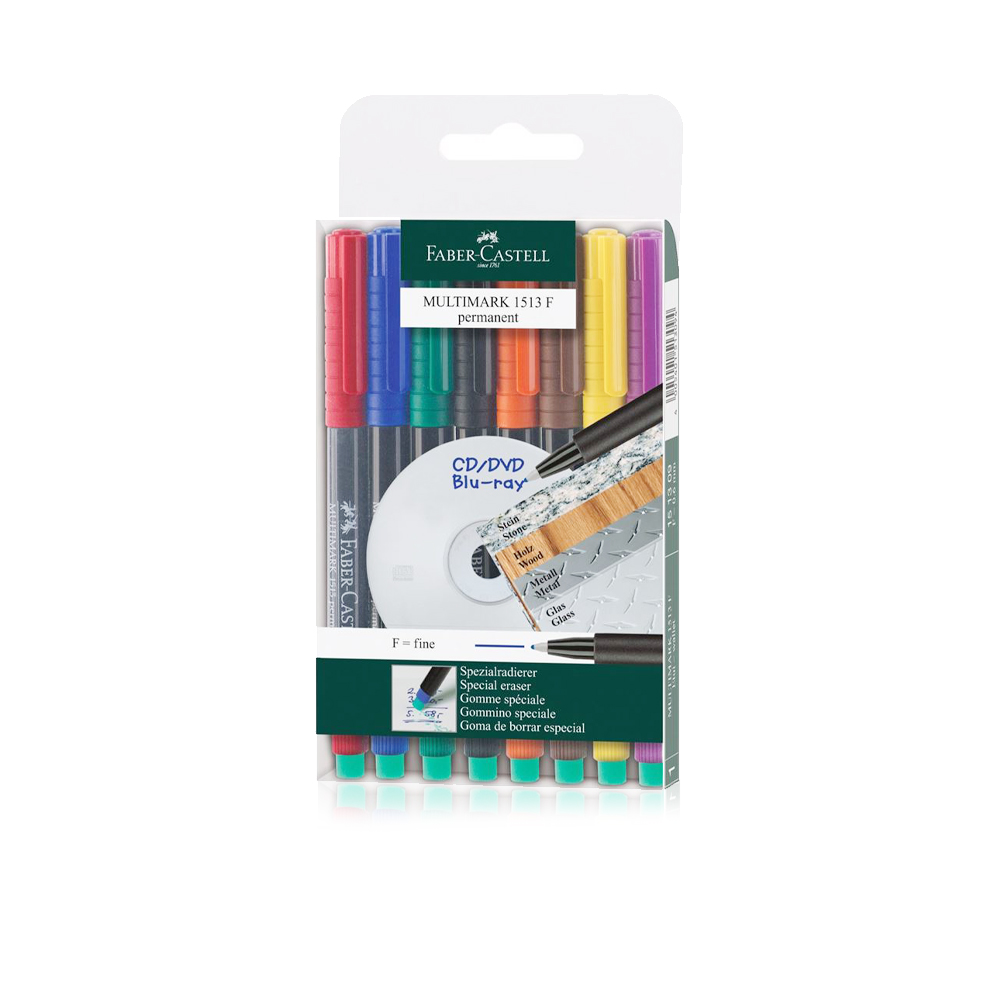 Overhead Marker Permanent - F - Group of 8 colors