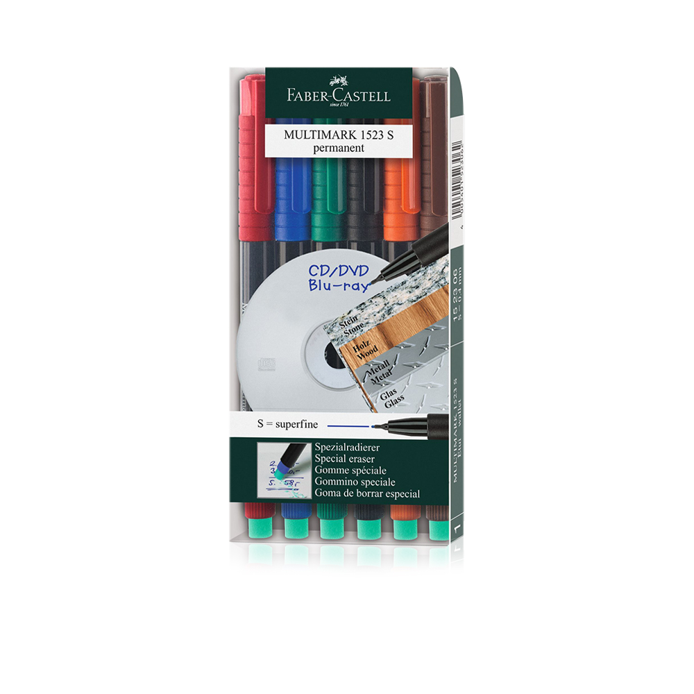 Overhead Marker Permanent - S - Group of 6 colors