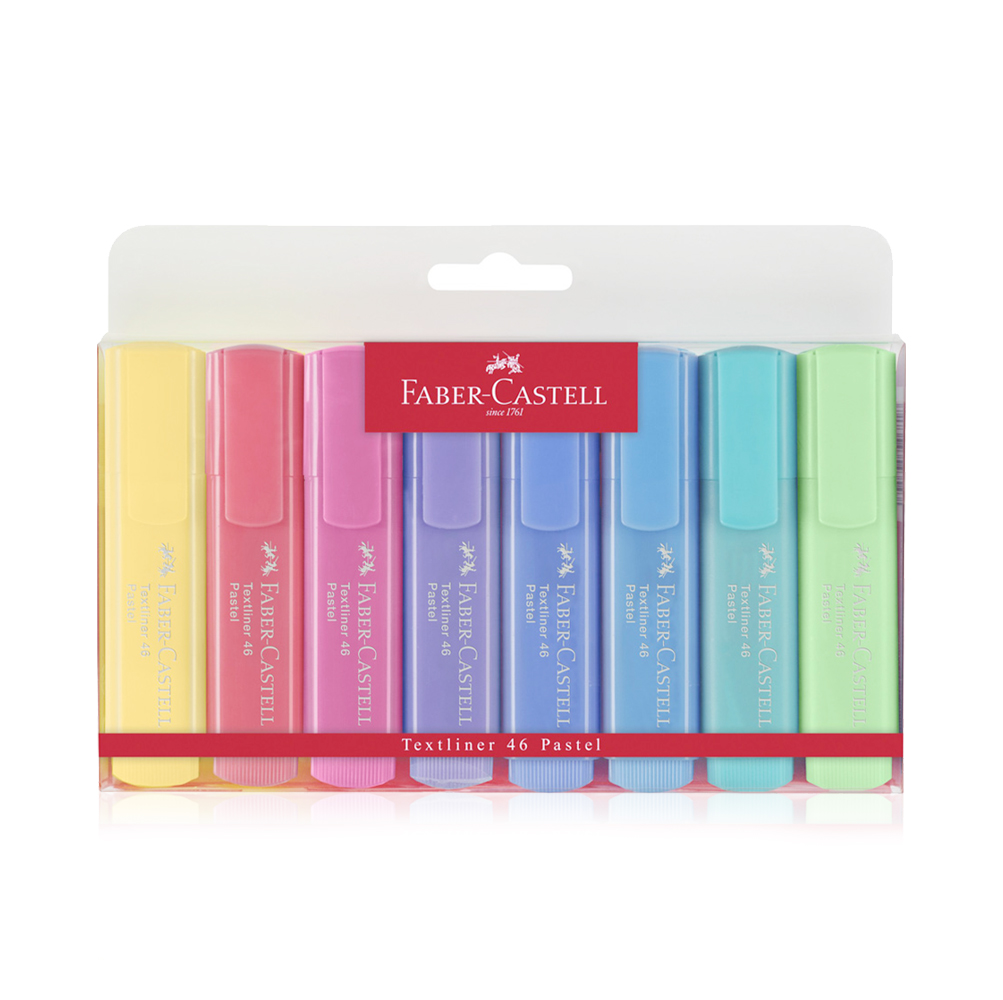Textliner 46 Pastel Highlighter - Pack of 8 Highlighters