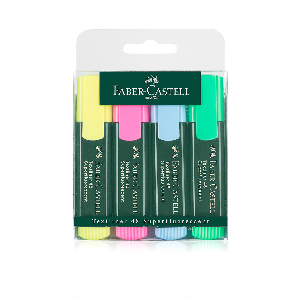 Textliner 48 Superfluorescent - Set Of 4 Pieces 