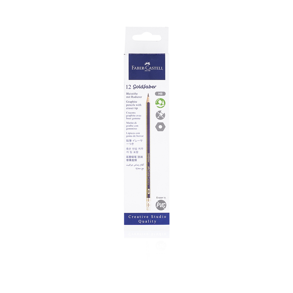 Pencil 1221Hb Gold Fabar With Eraser